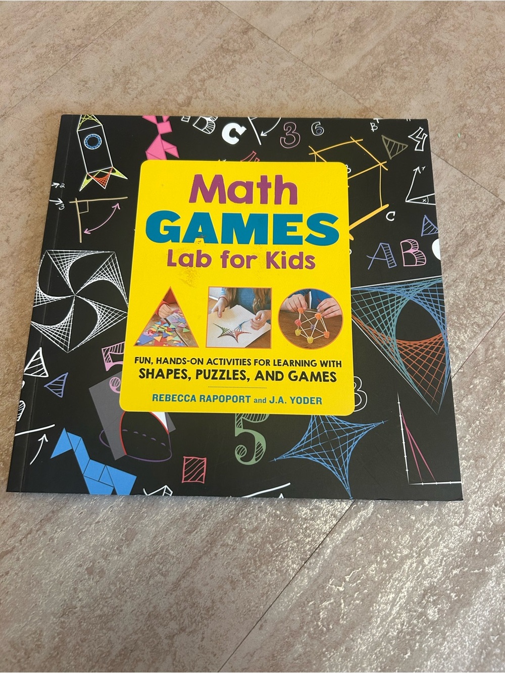 Math Games Lab for Kids Activity Book - Black & Yellow